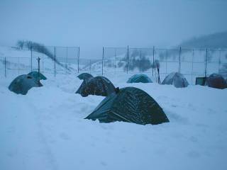 Zimní táboření při VIII. zimním srazu v Moldavě