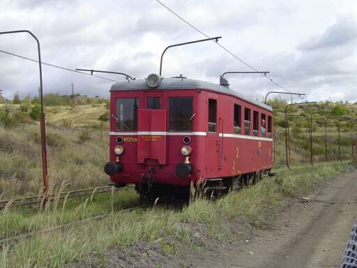 Osobní vlak na pohyblivé koleji - důl Jan Šverma