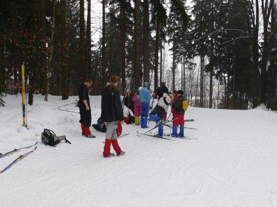 4. Začátek středečního lyžování
