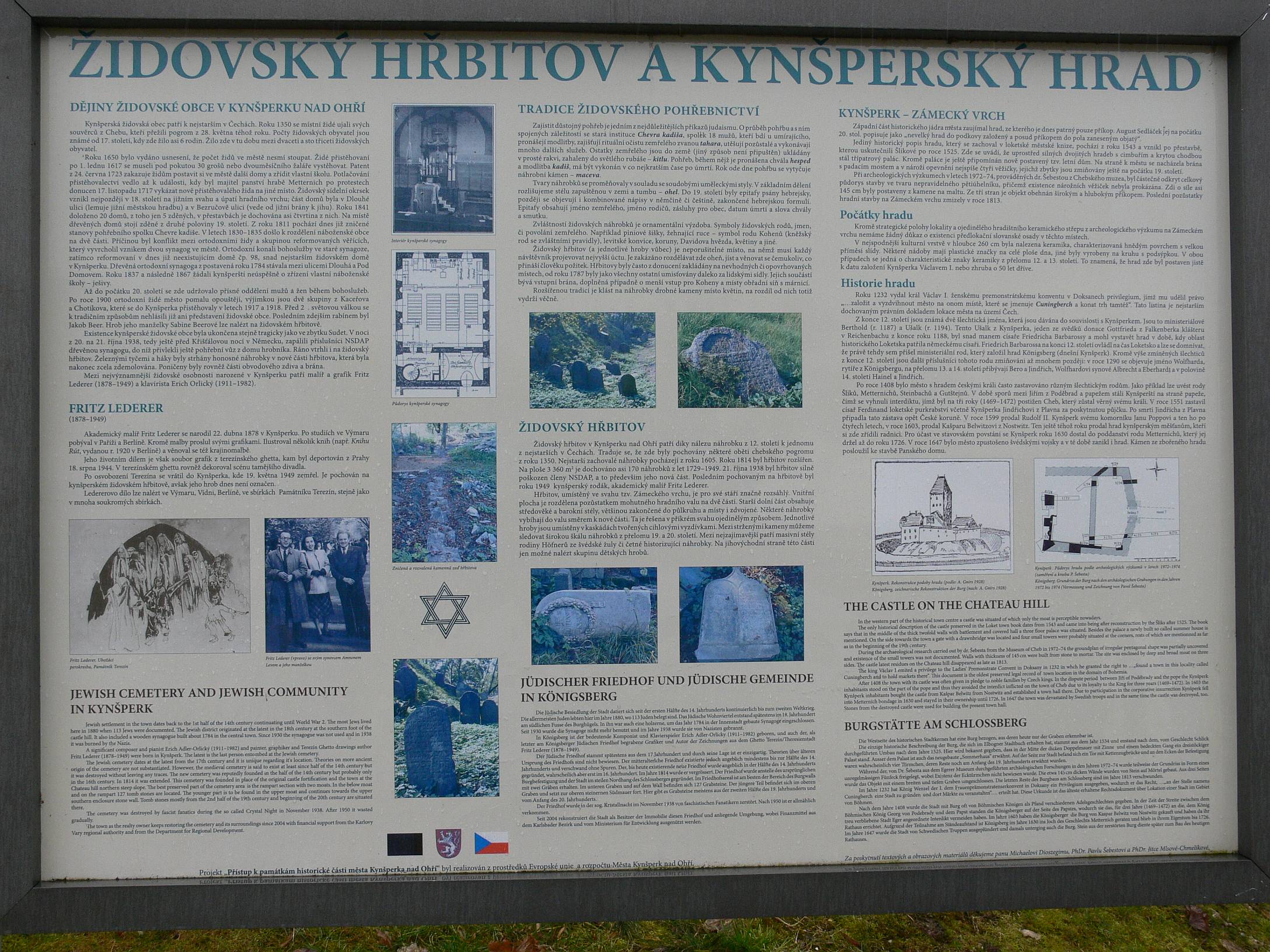 Popisek židovského hřbitova